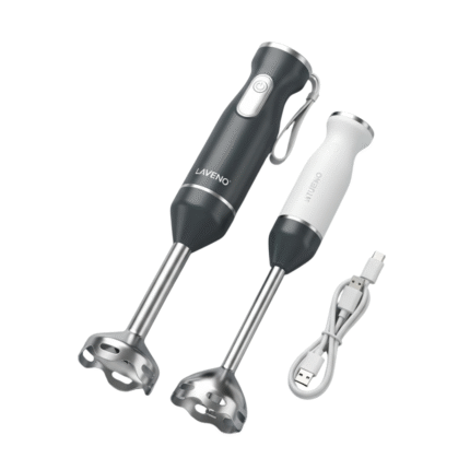 LAVENO Mixeur Plongeant Sans Fil Essentiel Acier Inoxydable